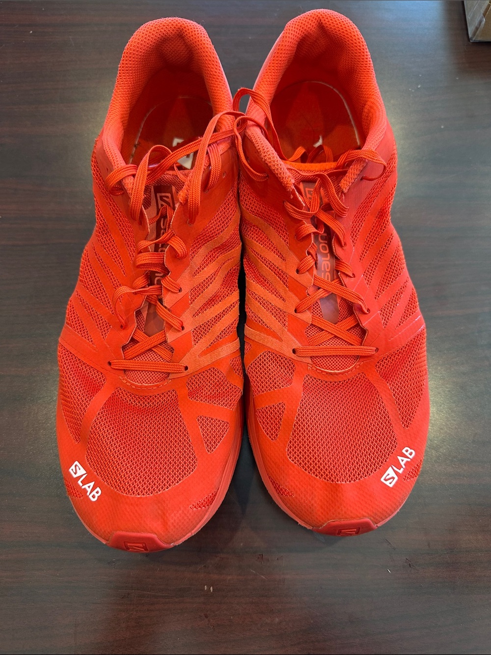 Men's Salomon S Lab Performance Running Shoes Red Size 11